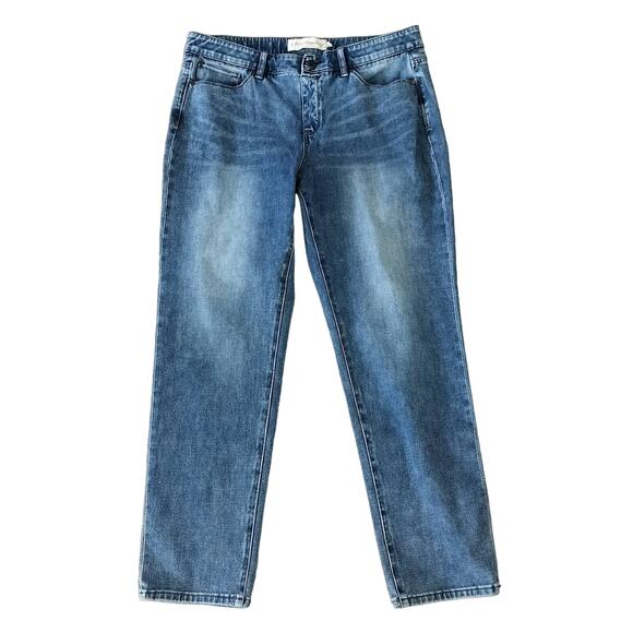 Soft Surroundings Size L Ultimate Denim Relaxed Straight Jeans 2DH64 - Picture 1 of 4